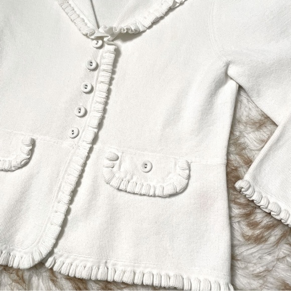 Ella Rose linen blend knit cardigan. Runs small - Picture 4 of 8